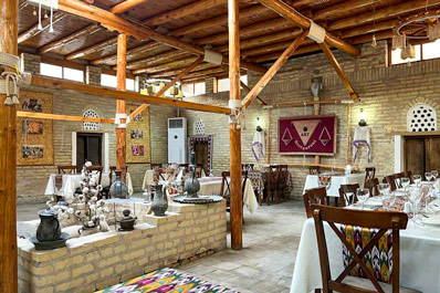 Interior of the restaurant, Art Restaurant Madrassah of Allakulihan