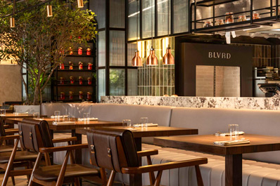 Interior of the restaurant, Boulevard Restaurant & Bakery