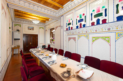 Interior of the restaurant, Doston House