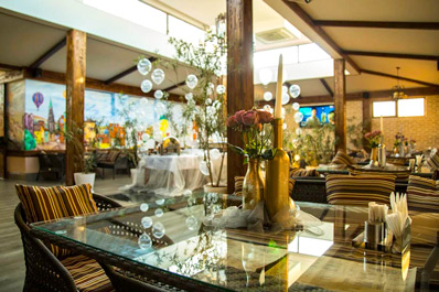 Interior of the restaurant, Platan