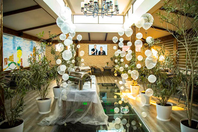 Interior of the restaurant, Platan