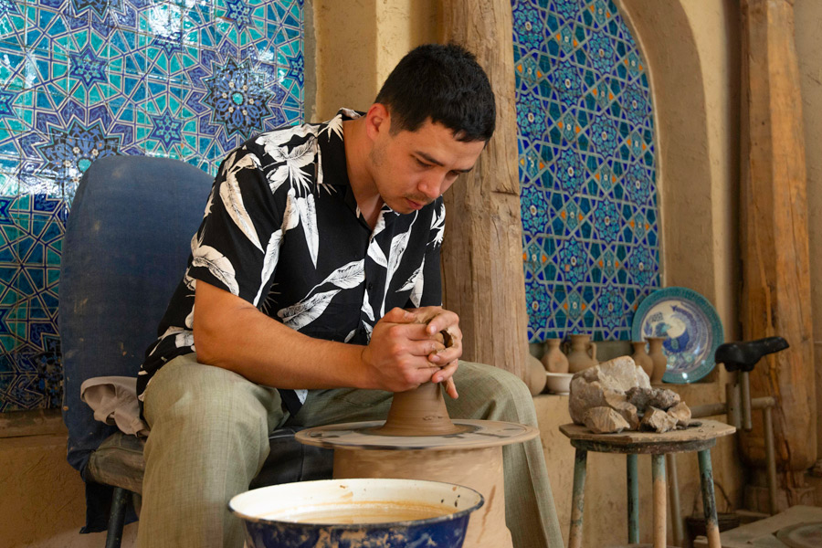 Workshop of Rustam Usmanov, Rishtan