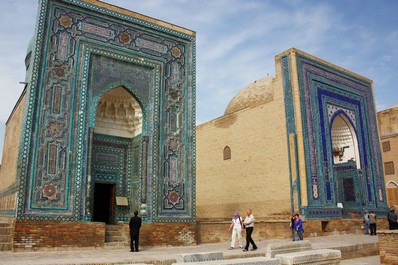 Complejo funerario Shahi-Zinda en Samarcanda, Uzbekistán