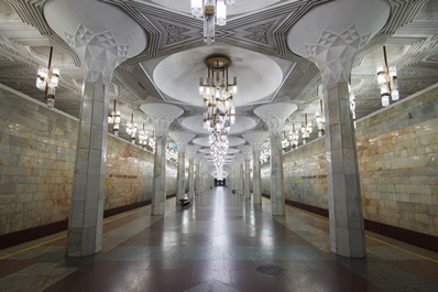 Mustakillik Maydoni Station, Tashkent Metro, Uzbekistan