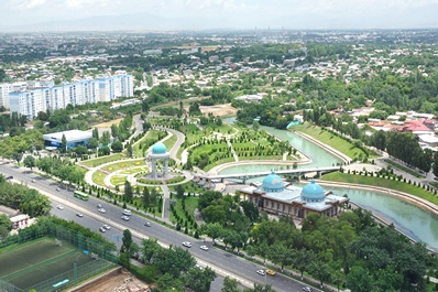 Aerial view of Tashkent