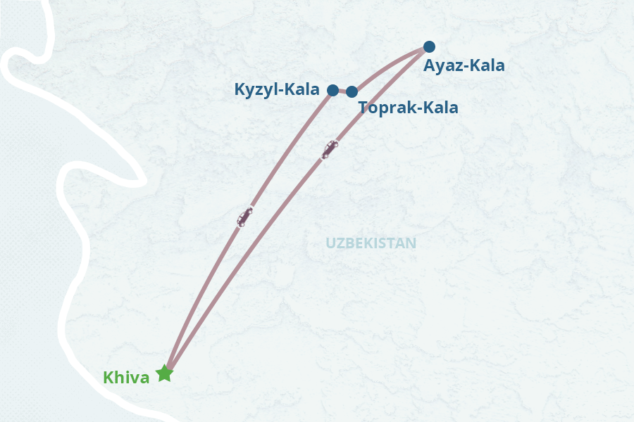 Mapa del itinerario