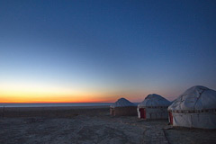 Amanecer en el Mar de Aral