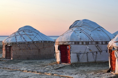 Campamento de yurtas