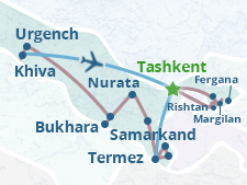 Mapa del itinerario