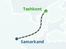 Tagestour nach Samarkand mit dem Zug