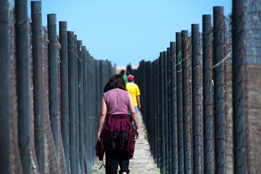 Corridor for visitors