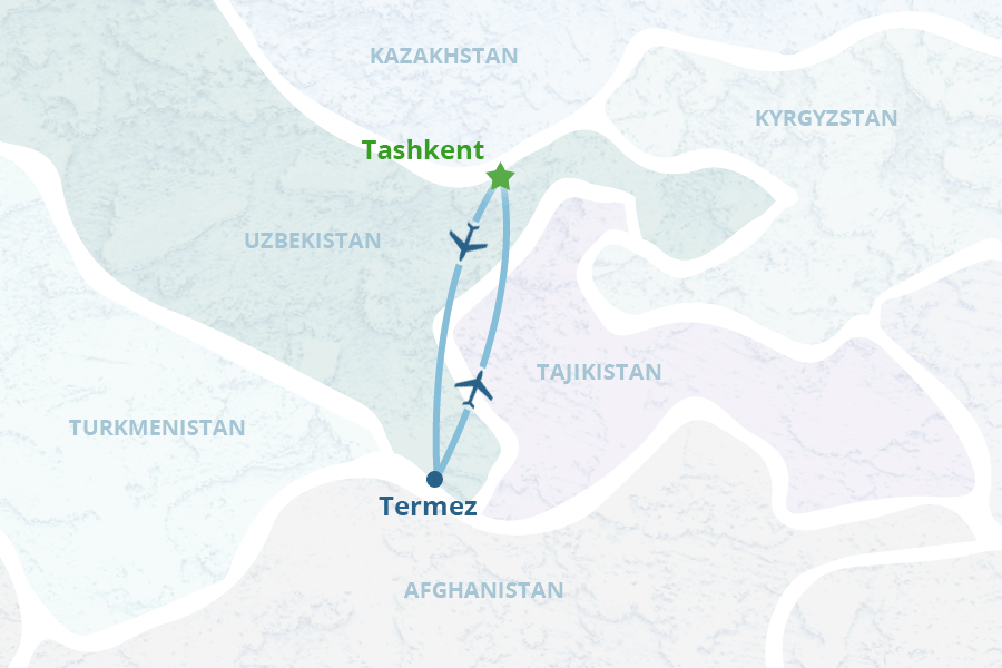 Mapa del itinerario