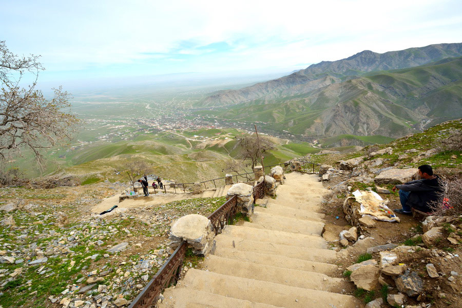 Stair to cave