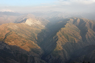 View from the Pulatkhan plateau