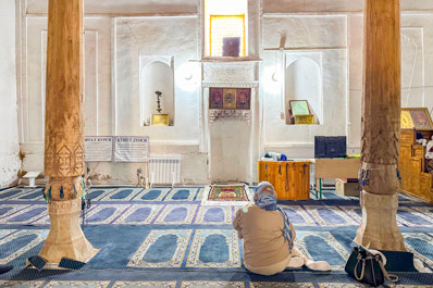 The interior of the Mosque