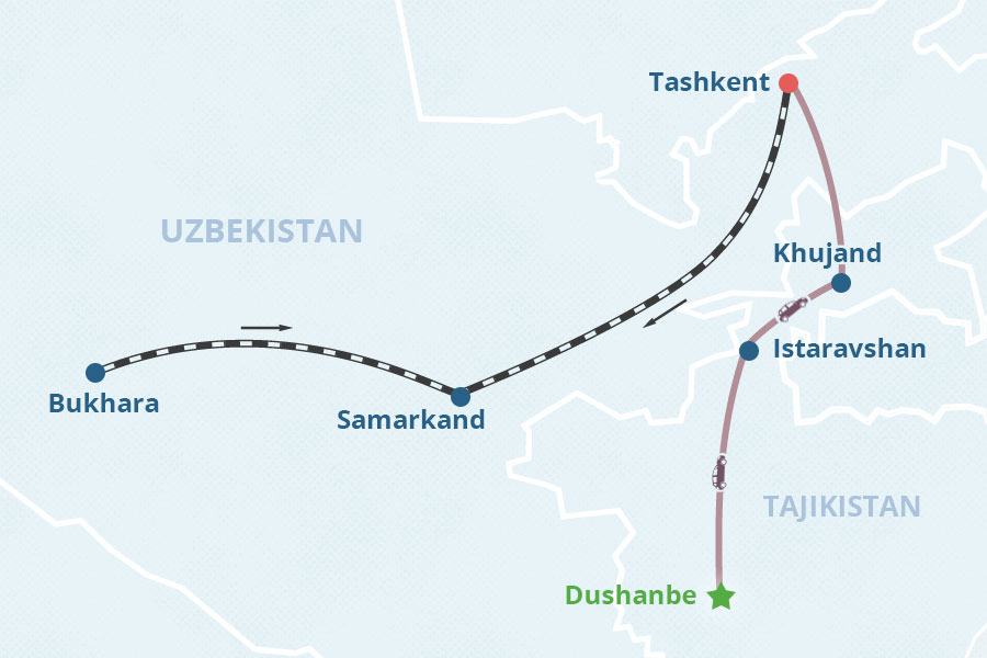 Mapa del itinerario