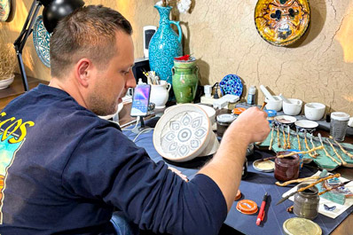 Workshop of Rustam Usmanov, Rishtan