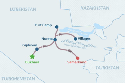 Mapa del itinerario