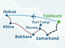 Mapa del itinerario