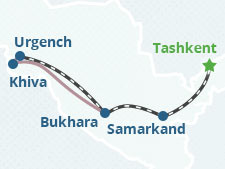 Mappa dell'itinerario