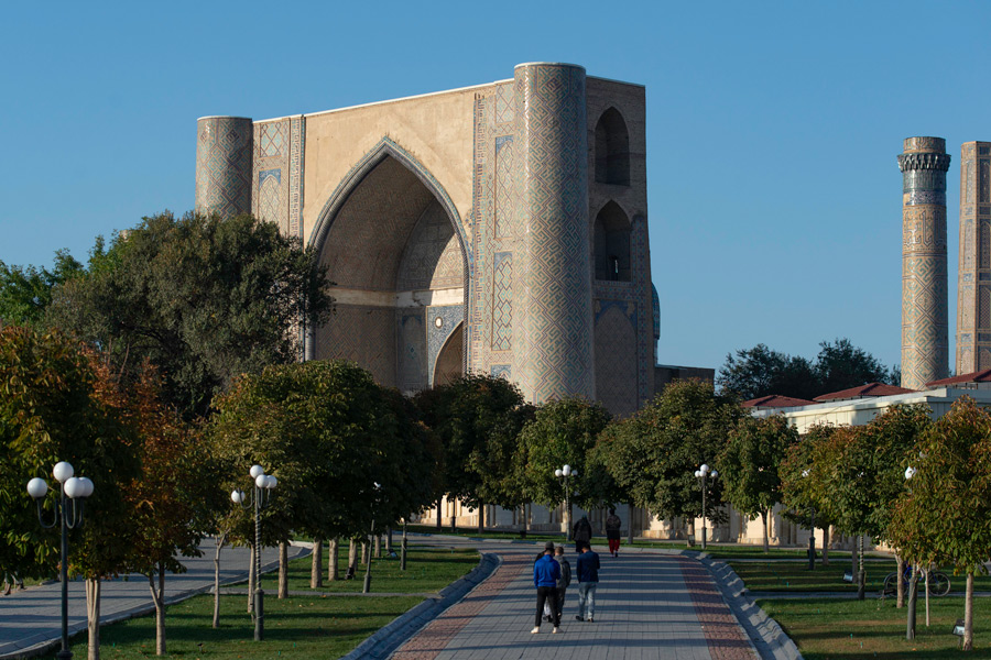 La mosquée Bibi Khanum, à Samarcande