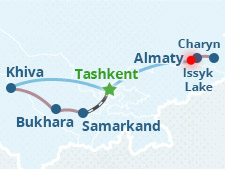 Mapa del itinerario