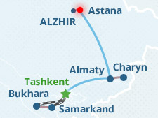 Mapa del itinerario