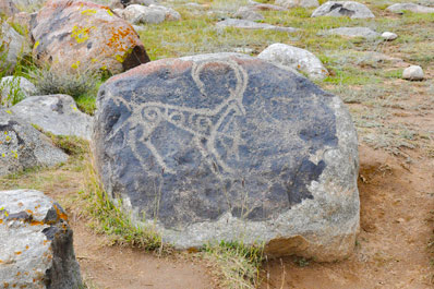 Cholpon-Ata Petroglyphs, Kyrgyzstan