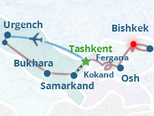 Mapa del itinerario