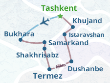 Mapa del itinerario