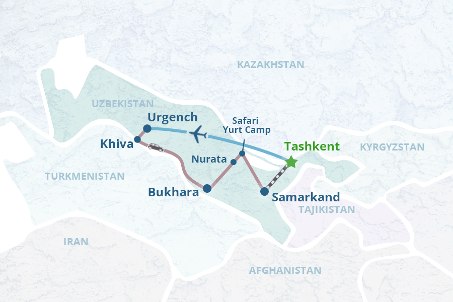 Mapa del itinerario