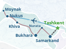 Mapa del itinerario