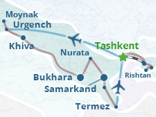 Mapa del itinerario