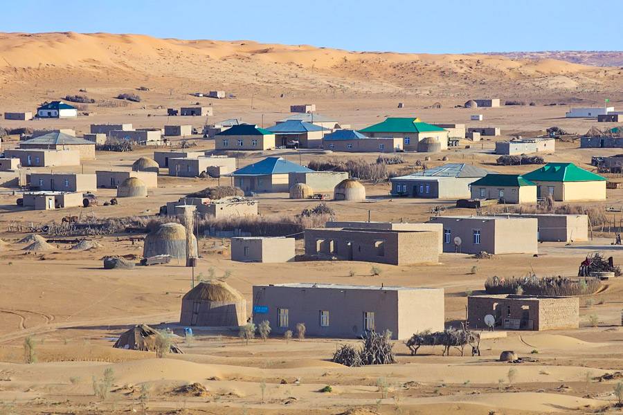 Campamento del cráter de gas de Darvaza, Turkmenistán
