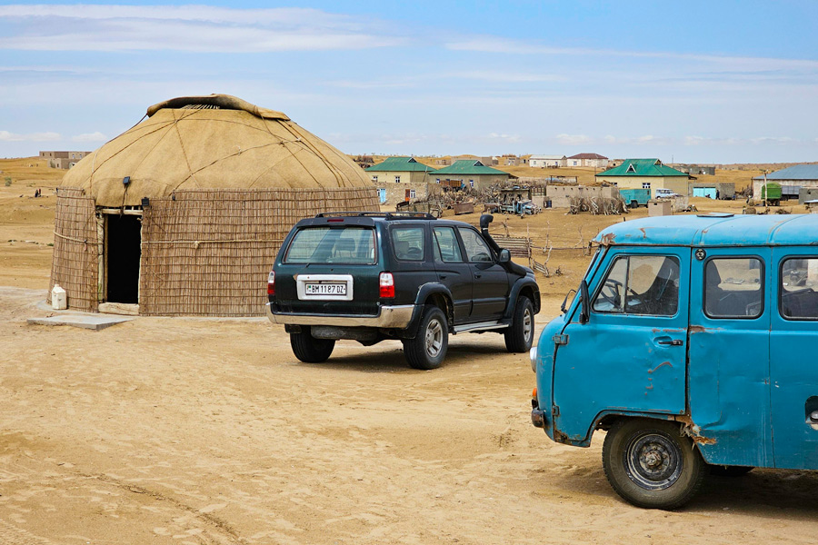 Campamento del cráter de gas de Darvaza, Turkmenistán