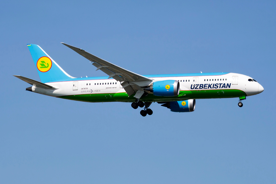 Airplane of Uzbekistan Airways