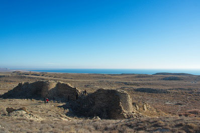 Kurgancha-kala auf der Ustyurt-Hochebene, Usbekistan