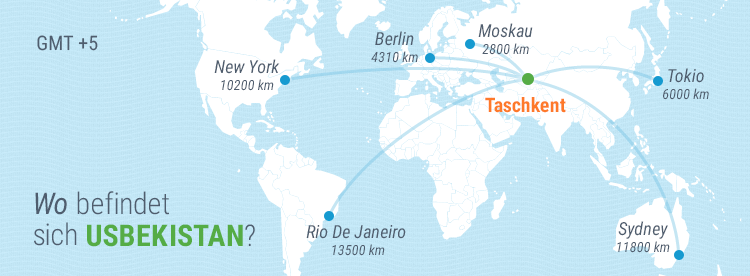 Usbekistan Landkarte