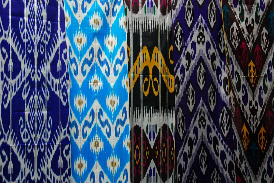 Traditional Uzbek fabrics