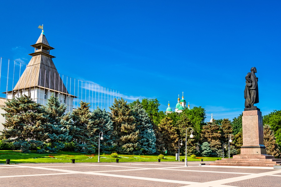 Lenin Square in Astrakhan