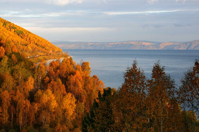Lake Baikal in the autumn