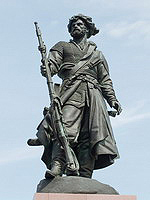 Monumento de los fundadores de la ciudad de Irkustk