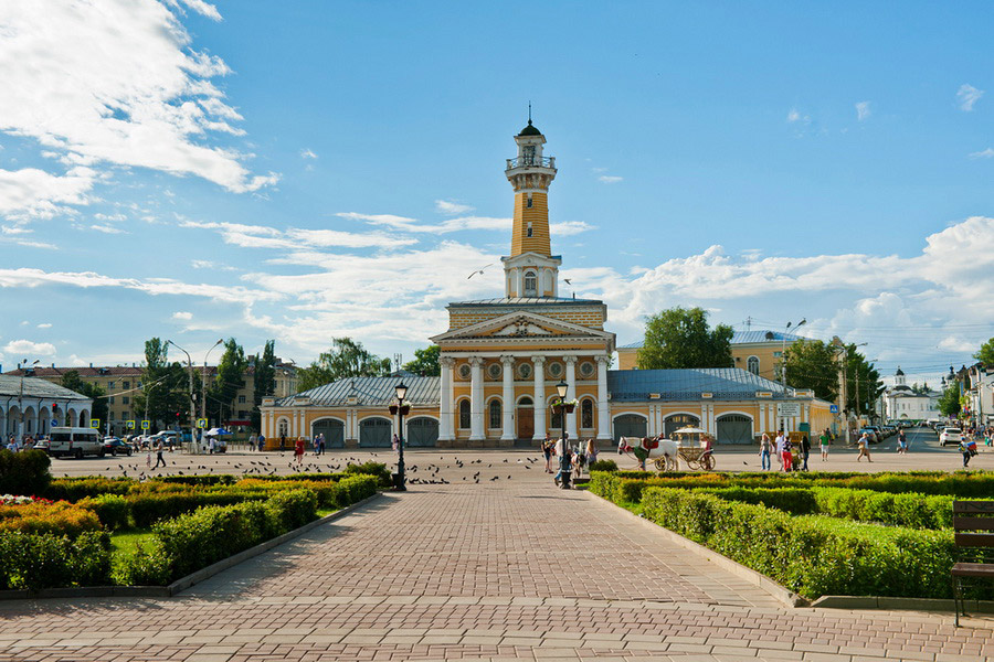 Susaninskaya Square, Kostroma, Russia