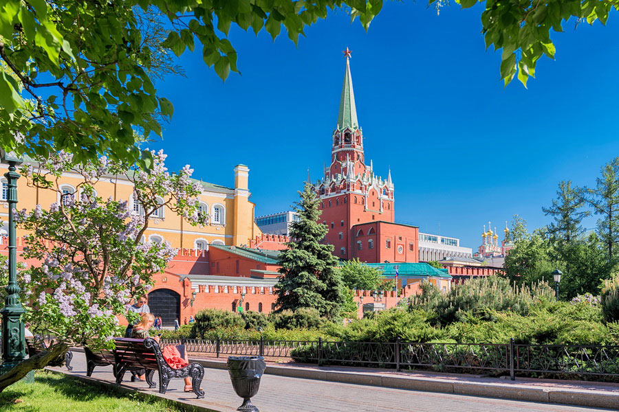 Александровский сад, Московский Кремль