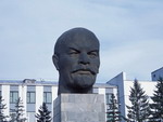 One of the largest monuments to Lenin in the former Soviet Union